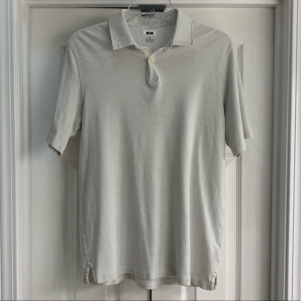 Joseph Abboud Men’s Medium Striped Cotton Polo